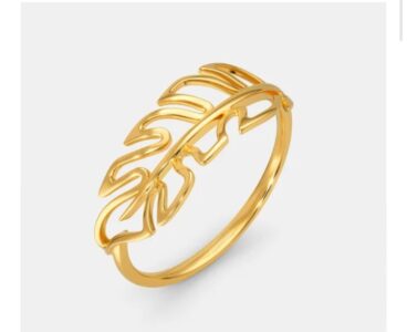 Fancy A Feather Gold Ring