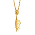 Feather Flow Gold Pendant - Image 4