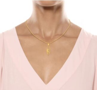 Plume Bloom Gold Pendants - Image 3