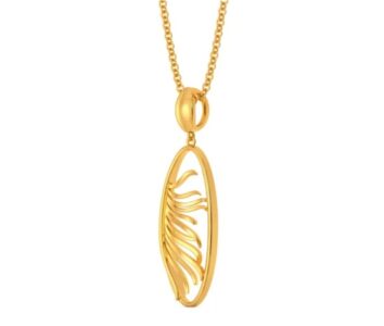Plume Bloom Gold Pendants