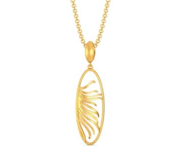 Plume Bloom Gold Pendants - Image 2