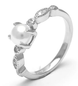 Pearl Charm Ring