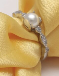 Pearl Charm Ring - Image 2