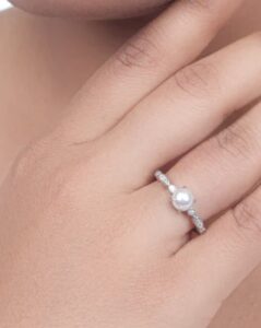 Pearl Charm Ring - Image 3